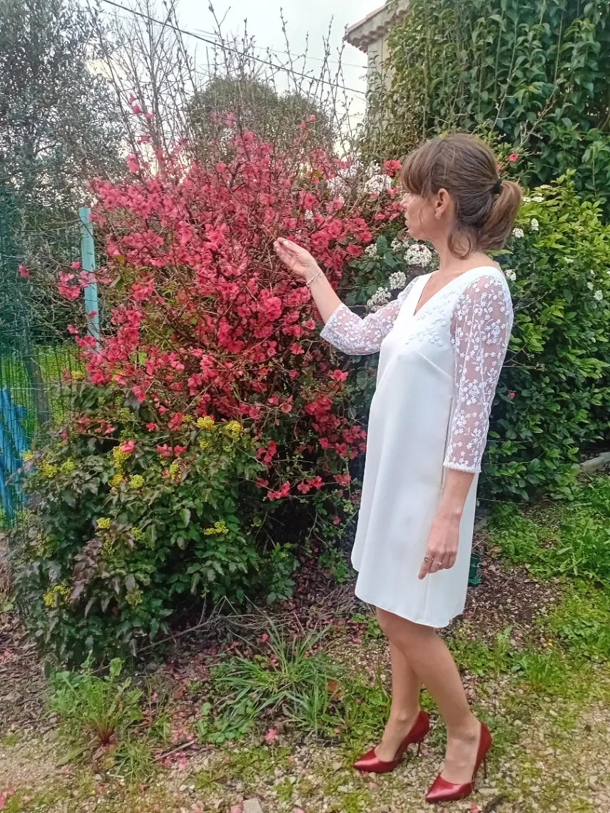 Après réparation 2 — Création sur-mesure Robe de mariée