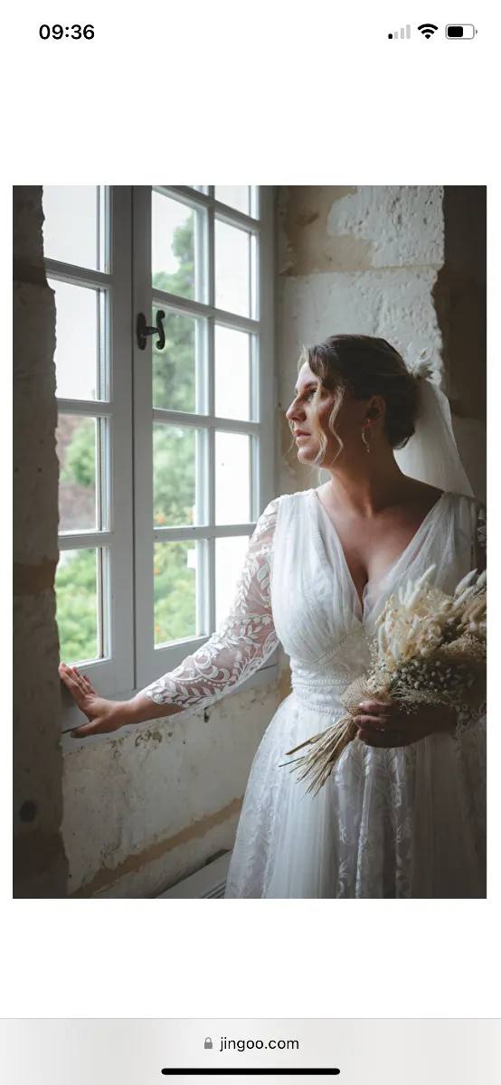 Après réparation 2 — Création sur-mesure Robe de mariée
