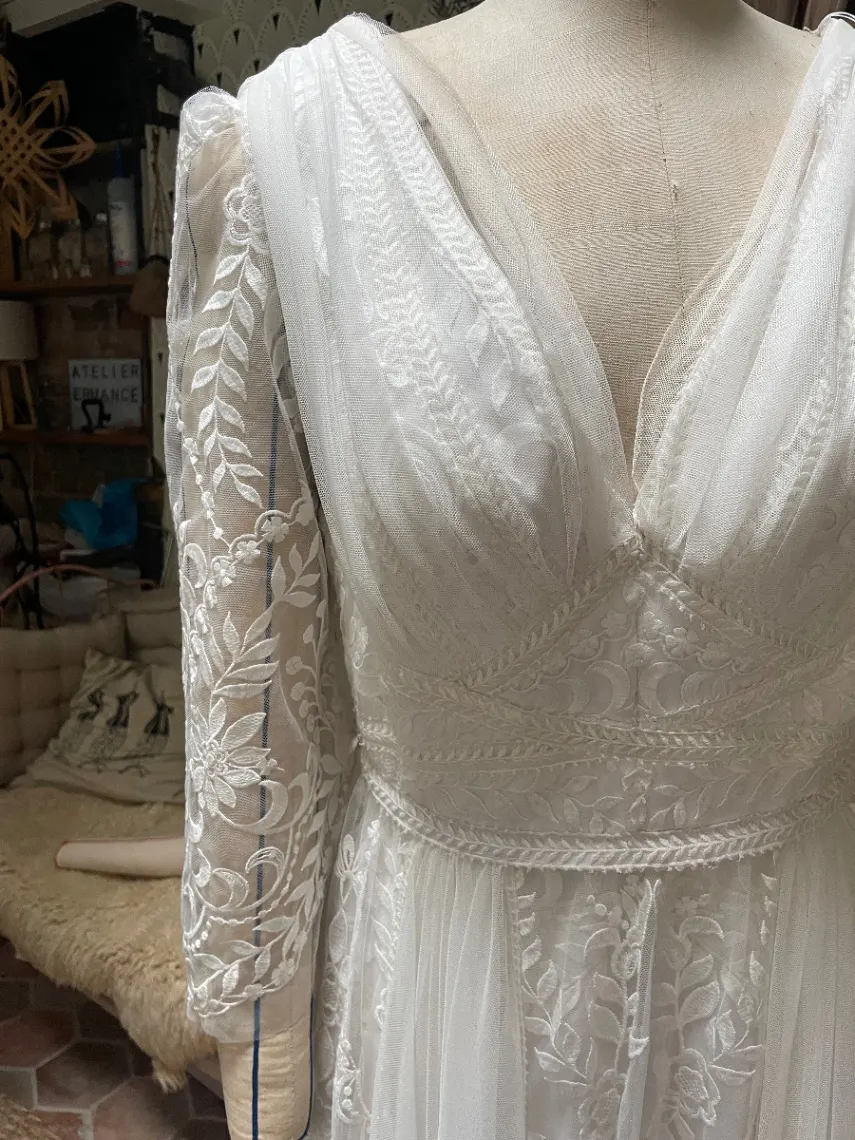Après réparation 3 — Création sur-mesure Robe de mariée