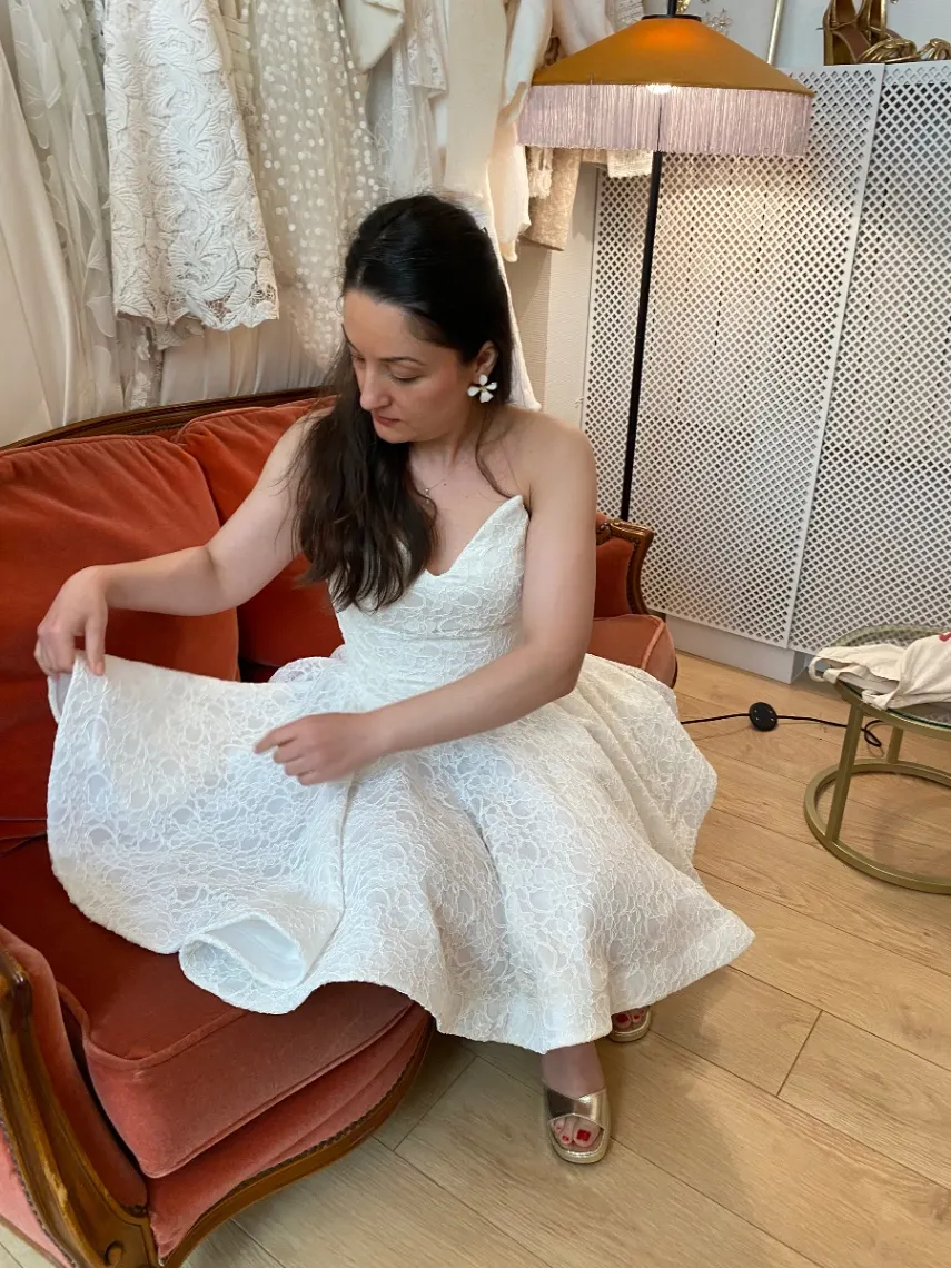 Après réparation 5 — Création sur-mesure Robe de mariée