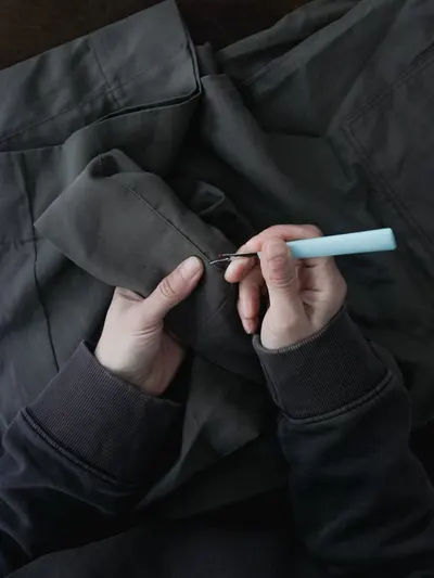 Après réparation 1 — Retouche Pantalon Sœur
