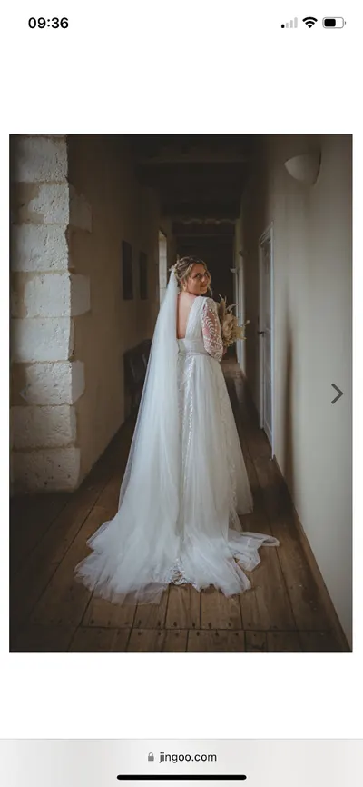 Après réparation 1 — Création sur-mesure Robe de mariée
