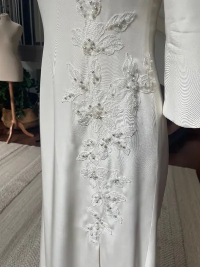 Après réparation 4 — Création sur-mesure Robe de mariée